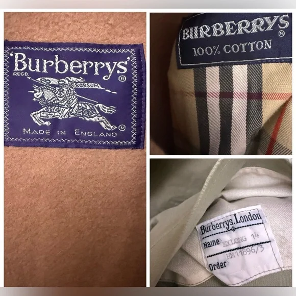 VTG 80’s Burberrys Trench Coat Full Removable Lining Nova Women’s 14 Extra Long - Picture 5 of 16